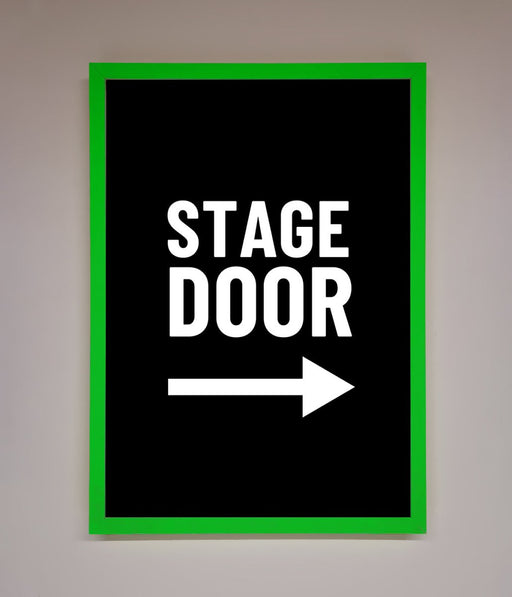 Stage Door Framed Print - Hi Society