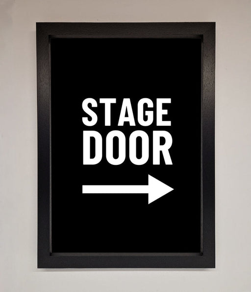 Stage Door Framed Print - Hi Society