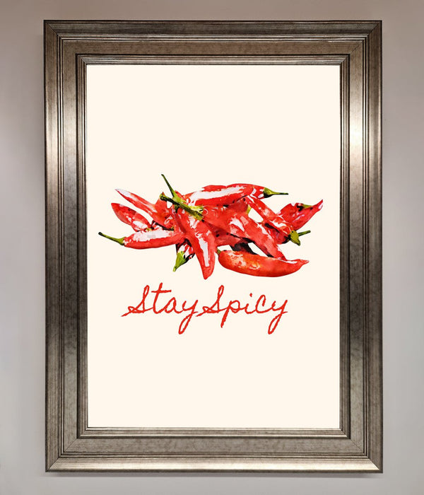 Stay Spicy Framed Print - Hi Society