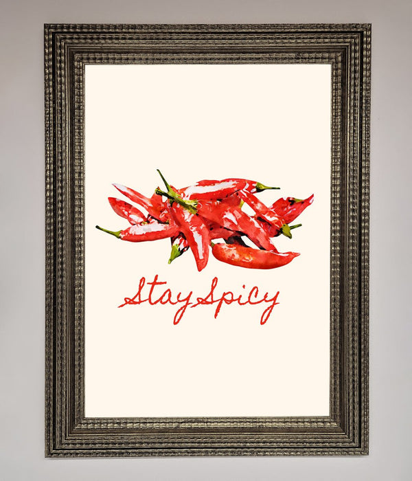 Stay Spicy Framed Print - Hi Society