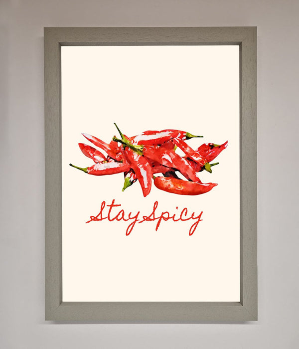 Stay Spicy Framed Print - Hi Society
