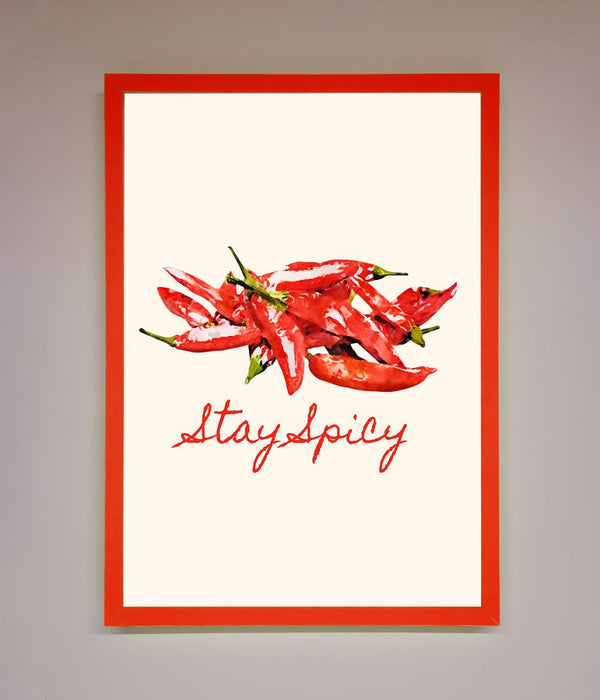 Stay Spicy Framed Print - Hi Society