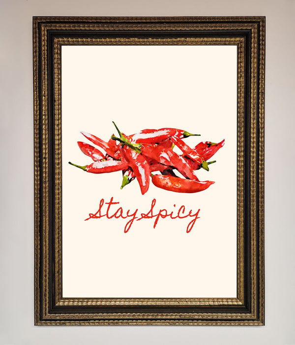 Stay Spicy Framed Print - Hi Society