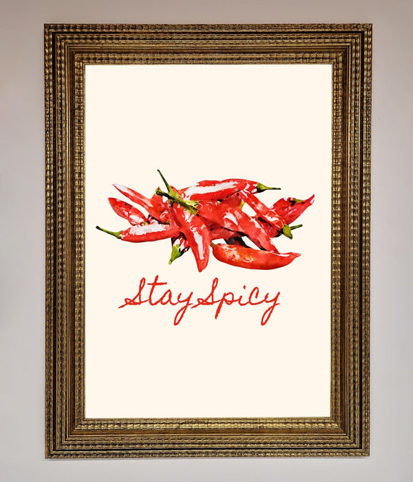 Stay Spicy Framed Print - Hi Society