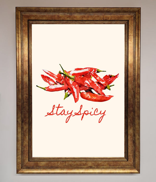 Stay Spicy Framed Print - Hi Society