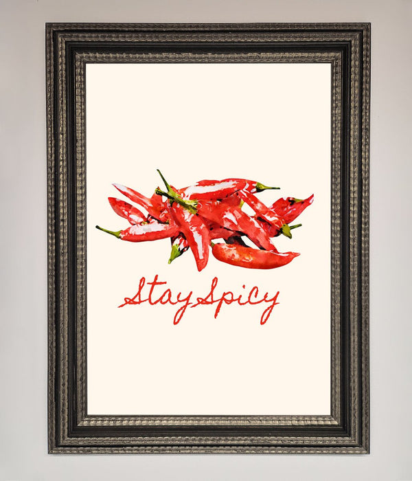 Stay Spicy Framed Print - Hi Society