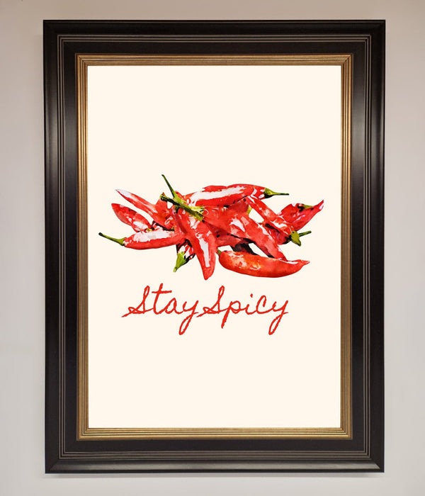 Stay Spicy Framed Print - Hi Society