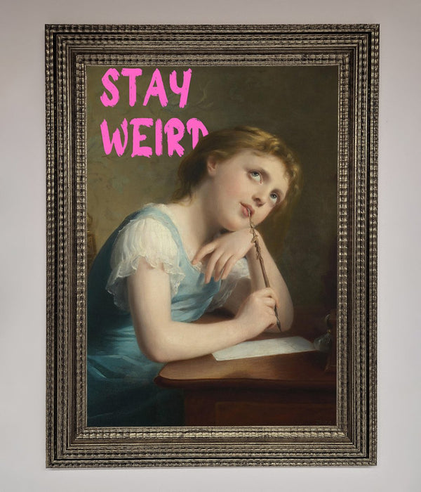 Stay Weird Framed Print - Hi Society
