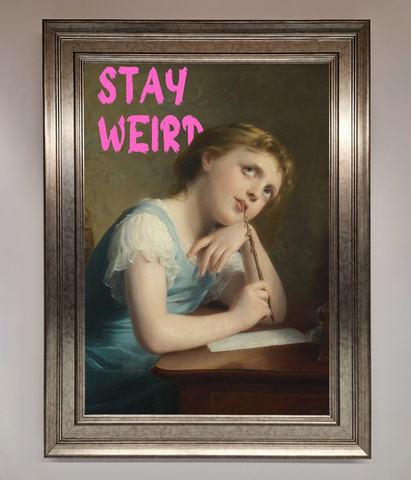 Stay Weird Framed Print - Hi Society