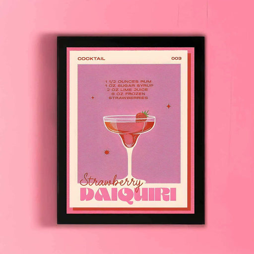 Strawberry Daiquiri Breeze Print - Art Prints