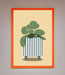 Striped Potted Plant Framed Wall Art - Hi Society