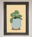 Striped Potted Plant Framed Wall Art - Hi Society