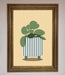 Striped Potted Plant Framed Wall Art - Hi Society