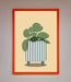 Striped Potted Plant Framed Wall Art - Hi Society