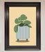 Striped Potted Plant Framed Wall Art - Hi Society