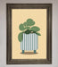 Striped Potted Plant Framed Wall Art - Hi Society