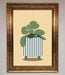 Striped Potted Plant Framed Wall Art - Hi Society