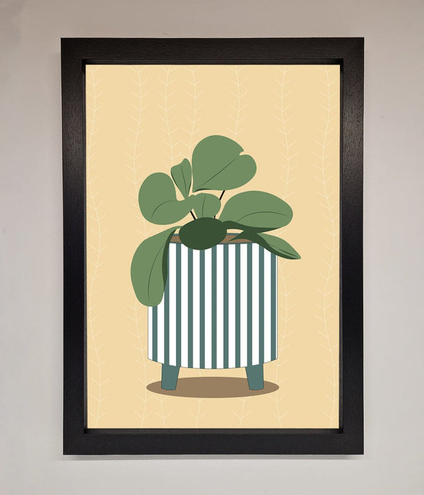 Striped Potted Plant Framed Wall Art - Hi Society