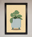 Striped Potted Plant Framed Wall Art - Hi Society
