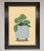 Striped Potted Plant Framed Wall Art - Hi Society