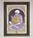 Tarot Skeleton Reader Framed Print - Hi Society