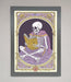 Tarot Skeleton Reader Framed Print - Hi Society