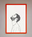 The Man In The Morning Line Art Framed Print - Hi Society