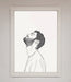 The Man In The Morning Line Art Framed Print - Hi Society