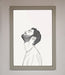The Man In The Morning Line Art Framed Print - Hi Society