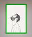 The Man In The Morning Line Art Framed Print - Hi Society