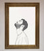 The Man In The Morning Line Art Framed Print - Hi Society