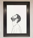 The Man In The Morning Line Art Framed Print - Hi Society