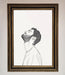 The Man In The Morning Line Art Framed Print - Hi Society
