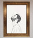 The Man In The Morning Line Art Framed Print - Hi Society