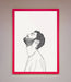 The Man In The Morning Line Art Framed Print - Hi Society