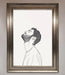 The Man In The Morning Line Art Framed Print - Hi Society