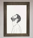 The Man In The Morning Line Art Framed Print - Hi Society