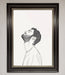 The Man In The Morning Line Art Framed Print - Hi Society