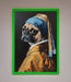 The Pug With The Pearl Earring Framed Print - Hi Society