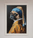 The Pug With The Pearl Earring Framed Print - Hi Society
