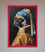 The Pug With The Pearl Earring Framed Print - Hi Society