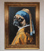 The Pug With The Pearl Earring Framed Print - Hi Society