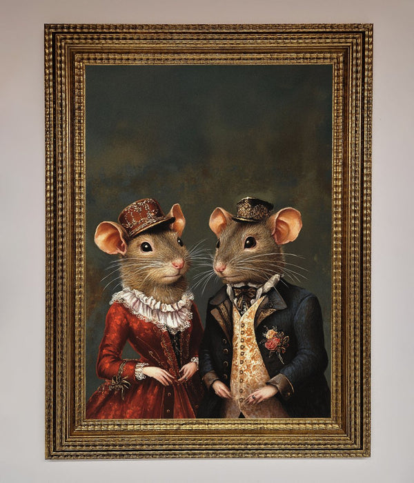 The Victorian Mice Framed Poster - Hi Society