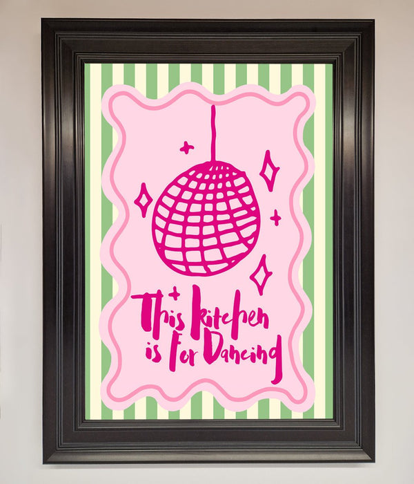 This Kitchen Is For Dancing Framed Wall Art - Hi Society