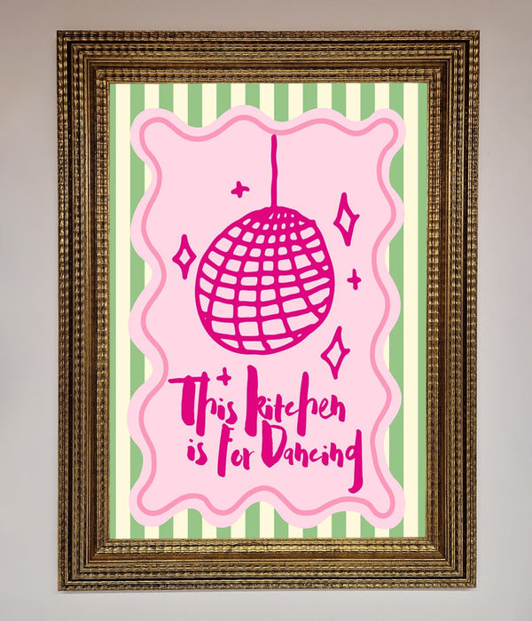 This Kitchen Is For Dancing Framed Wall Art - Hi Society