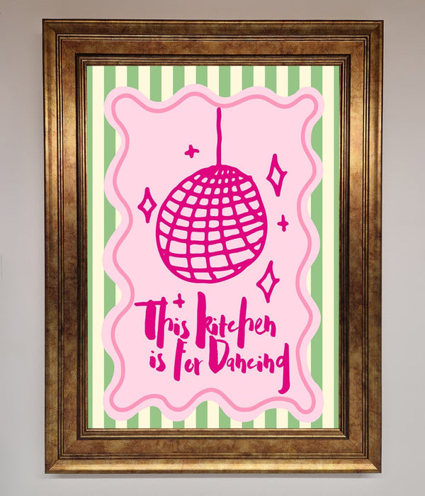 This Kitchen Is For Dancing Framed Wall Art - Hi Society