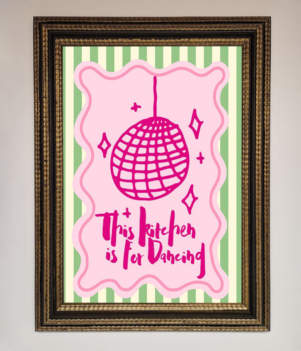 This Kitchen Is For Dancing Framed Wall Art - Hi Society