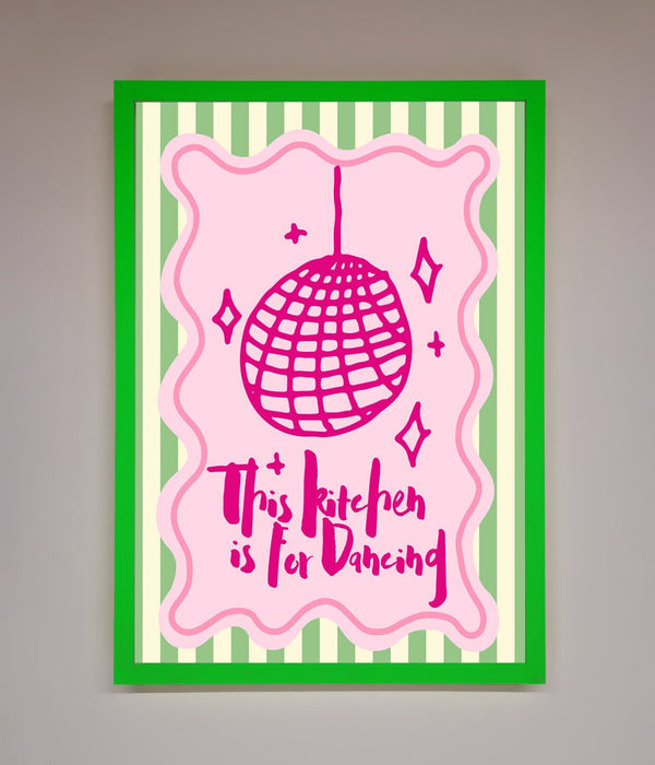 This Kitchen Is For Dancing Framed Wall Art - Hi Society