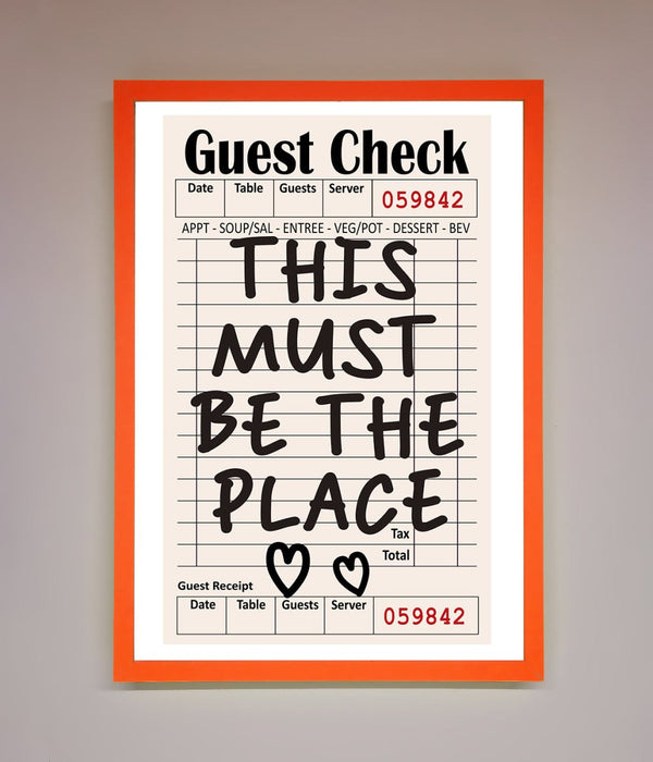 This Must Be The Place Beige Framed Wall Art - Hi Society