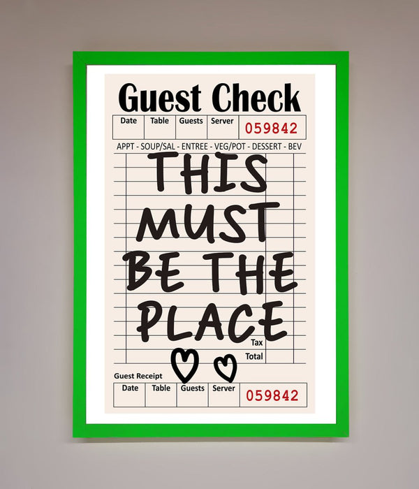 This Must Be The Place Beige Framed Wall Art - Hi Society